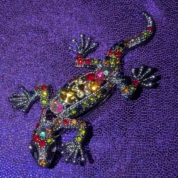 Metal Gallery lizard 🦎 brooch - Picture 1 of 4